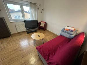 TV a/nebo společenská místnost v ubytování Dawidapart