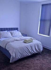 AmleyにあるDress To Impress 3のベッドルーム1室(毛布、窓付)