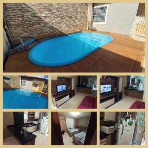 TV a/nebo společenská místnost v ubytování Casa Com Lazer 8 anos