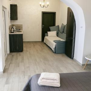 Kuchyň nebo kuchyňský kout v ubytování Elafonisi Villa above the Beach + 12 fotografií