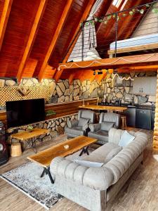 Posezení v ubytování Hanzade suit bungalov