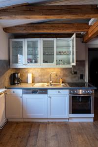 Kuchyň nebo kuchyňský kout v ubytování Das Depot - zentral Wohnen in Naumburg