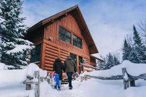 Captivating view of Lake Superieur v zimě