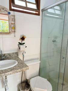 Koupelna v ubytování Pousada Vista de Lavras + 41 fotografií