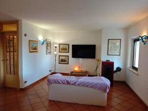 TV a/nebo společenská místnost v ubytování Court of Artist Friuli