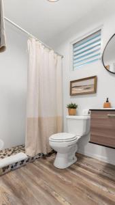 Koupelna v ubytování Los Vagones del Rio - Riverfront