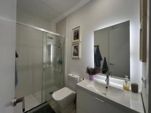 Koupelna v ubytování Flatiron apartment II