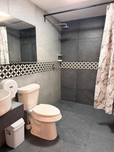 Koupelna v ubytování Habitación en Coyoacán 2