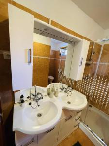 Koupelna v ubytování Bükk-Völgye Vendégház + 27 fotografií