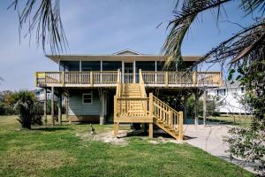 Bygningen som feriehuset ligger i