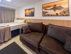 Ένα ή περισσότερα κρεβάτια σε δωμάτιο στο NOVO! Skylux - Imponente com Piscina Aquecida+WIFI +128 φωτογραφίες