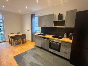 Kuchyň nebo kuchyňský kout v ubytování Rosenbalkon