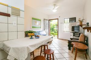 Kuchyň nebo kuchyňský kout v ubytování Cantinho Tranquilo na Lagoa da Conceição