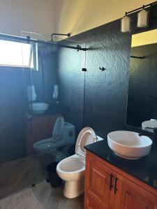 Koupelna v ubytování Cábaña bonita vista