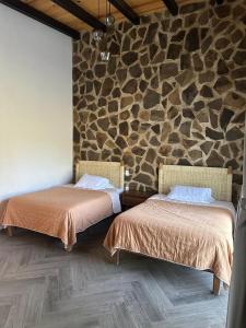 Postel nebo postele na pokoji v ubytování Cábaña bonita vista