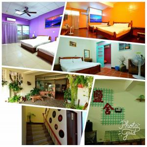 Postel nebo postele na pokoji v ubytování 鹽舍休閒民宿