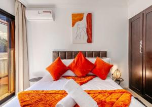 Postel nebo postele na pokoji v ubytování Appartement Moderne & Spacieux au Cœur de Guéliz et Proche Majorelle