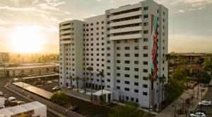 a rendering of a white building in a city at Astral Desert Retreats in Mesa