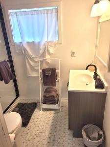 Vannituba majutusasutuses Restoration - Hot Tub, Ac, And Great Location!