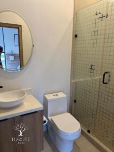 Koupelna v ubytování Condominio Frente al Mar