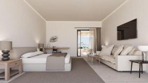 Posezení v ubytování NĒRO Suites by NOMÉE Hospitality Group