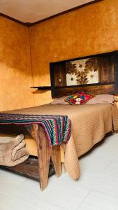 Postel nebo postele na pokoji v ubytování Pasada feregrino