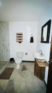 Koupelna v ubytování Posada Feregrino