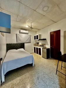 Ένα ή περισσότερα κρεβάτια σε δωμάτιο στο Dominico Colonial