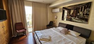 Ένα ή περισσότερα κρεβάτια σε δωμάτιο στο Top Penthause With Privat Roof Pool Near the sea +22 φωτογραφίες