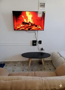 Χώρος καθιστικού στο Haven's spot