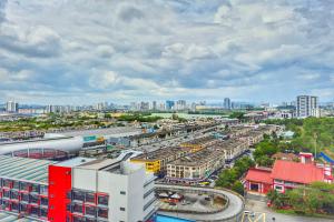 Udsigt til Puchong eller udsigt til byen taget fra lejligheden