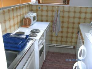 Küche/Küchenzeile in der Unterkunft Ferienwohnung Eduard