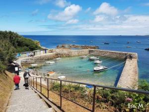 AudervilleにあるChambre phareの海水浴船