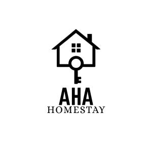 テメルローにあるAHA Homestay Temerloh with 3 bedrooms, 2 toiletの鍵の上の家のロゴ