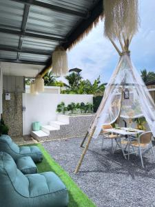 พื้นที่นั่งเล่นของ Luana Villas