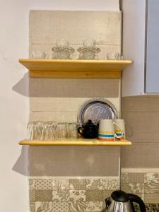 Η κουζίνα ή μικρή κουζίνα στο Social apartment