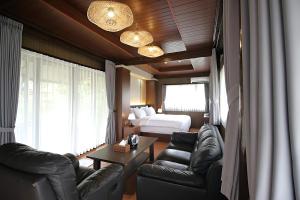 Χώρος καθιστικού στο Sabda Alam Agro & Farmstay