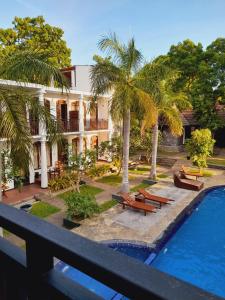 an aerial view of a resort with a swimming pool at Oga Reach Yala in Lukasgoda
