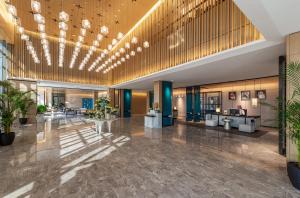 Ο χώρος του λόμπι ή της ρεσεψιόν στο Braira Jazan Hotel