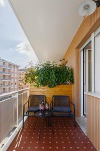 Balkón nebo terasa v ubytování The Romex