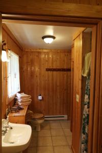 Koupelna v ubytování Quiet Mountain Cabin with Barbecue near Steamboat Springs in Colorado