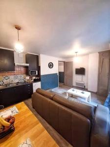 Χώρος καθιστικού στο A la porte Saint Vincent et la mer