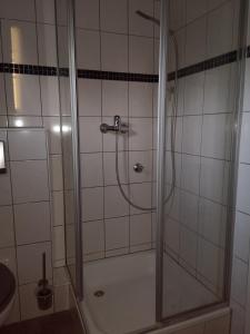 Ένα μπάνιο στο Charmantes Haus-im-Haus Apartment mit eigenem Hauseingang +7 φωτογραφίες