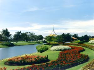 Κήπος έξω από το GO INN Suvarnabhumi Airport Bangkok xPro