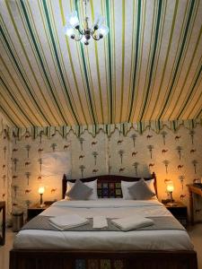 Postel nebo postele na pokoji v ubytování Dune safari camp & resort