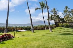 a park with palm trees and a frisbee on the grass at Wailea Ekahi 21A · WEK 21A Remodeled Wailea Condo Pool AC Near B in Wailea