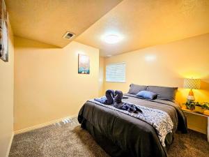 a bedroom with a large bed in a room at Spacious Ski Base Near The Best Resorts in Salt Lake City