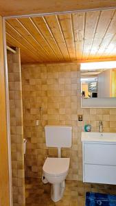 Koupelna v ubytování Apartment Steini since 1574