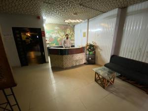 Χώρος καθιστικού στο Hotel Blue Bird