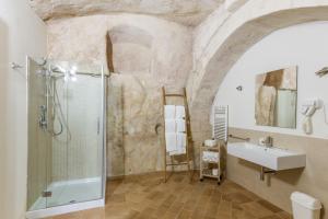 Koupelna v ubytování Casamata Matera